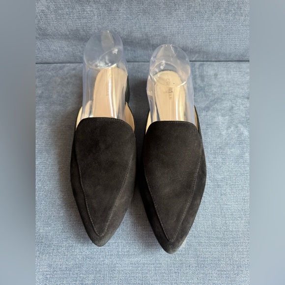 Cole Haan Womens Black Suede Piper Mule SZ 9 Slip On Preppy Pointed Toe Dressy - Picture 2 of 9